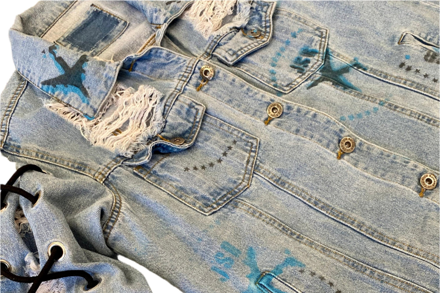 Distressed Denim Jacket