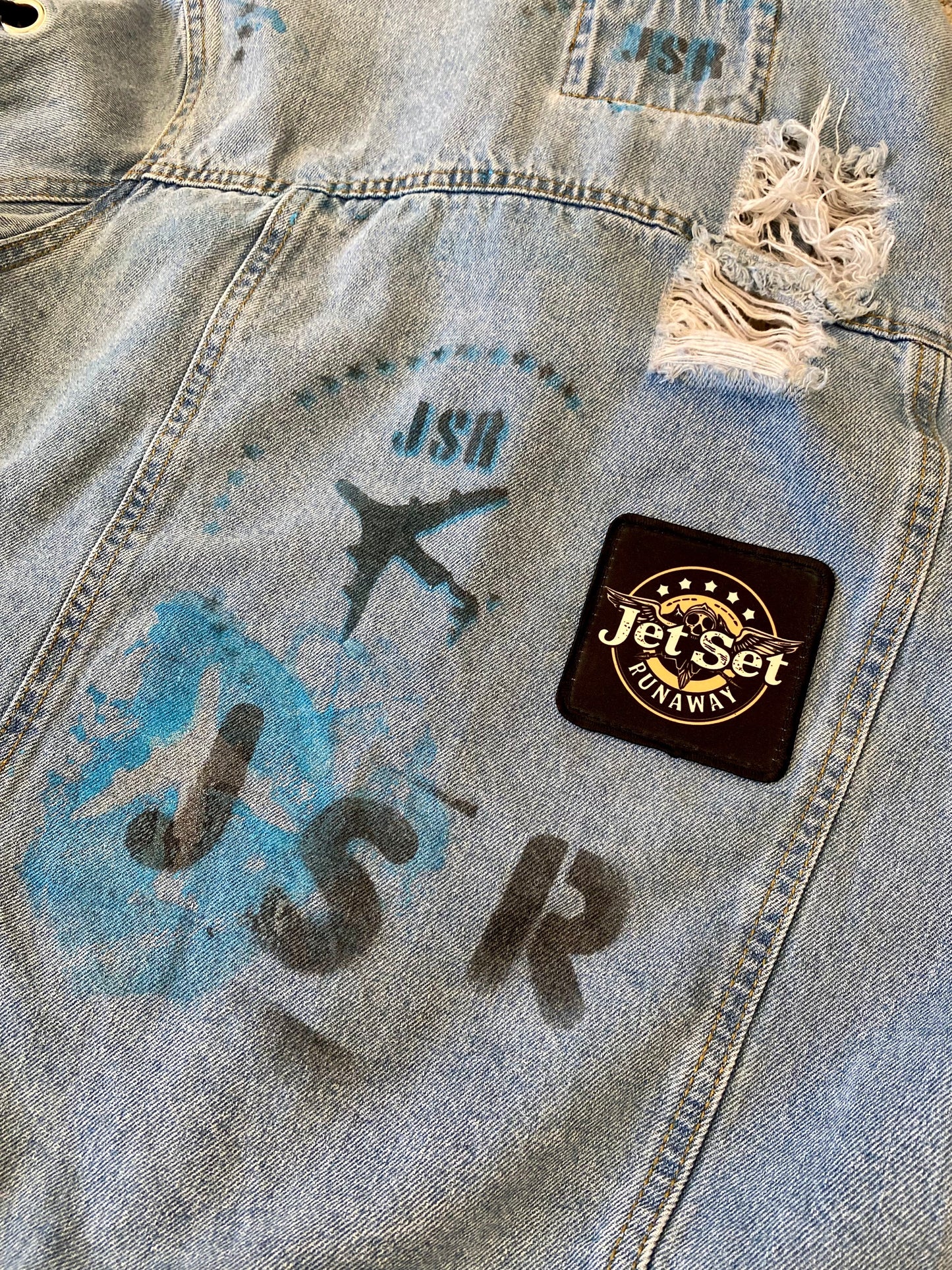 Distressed Denim Jacket